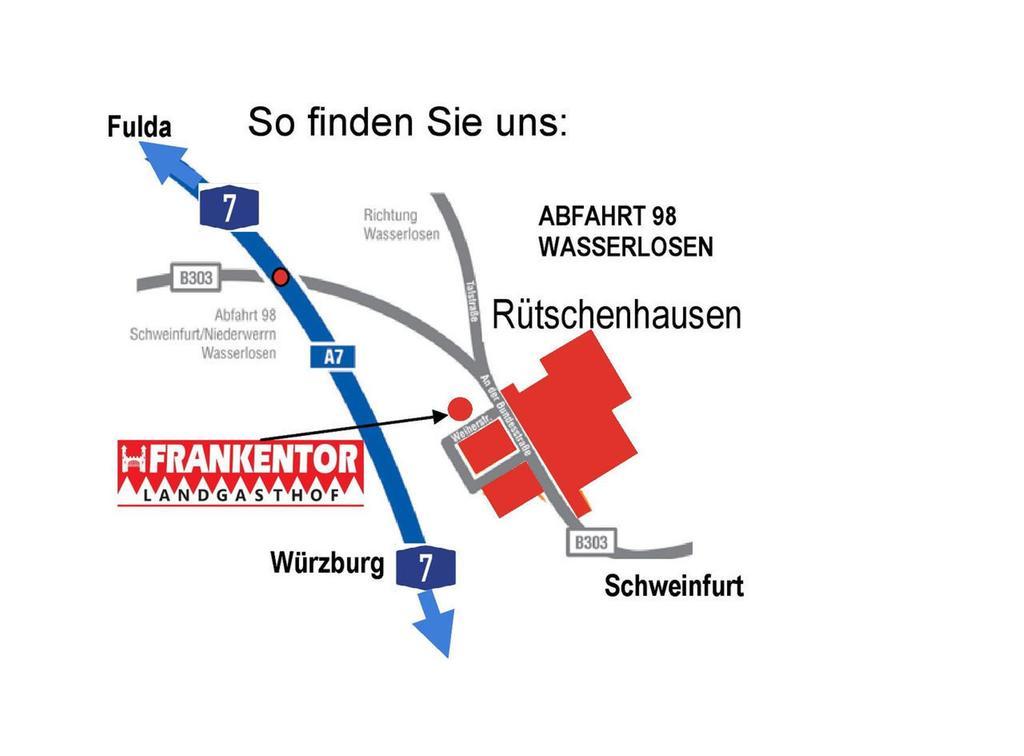 Landgasthof Frankentor Wasserlosen Екстериор снимка